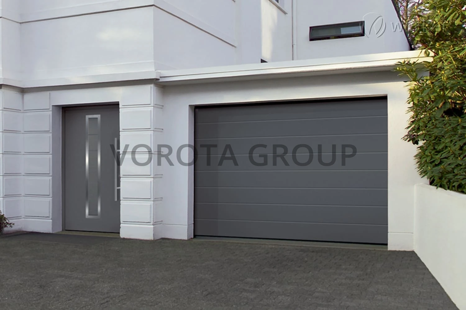 Автоматические ворота для гаража Doorhan серые 2500x1800